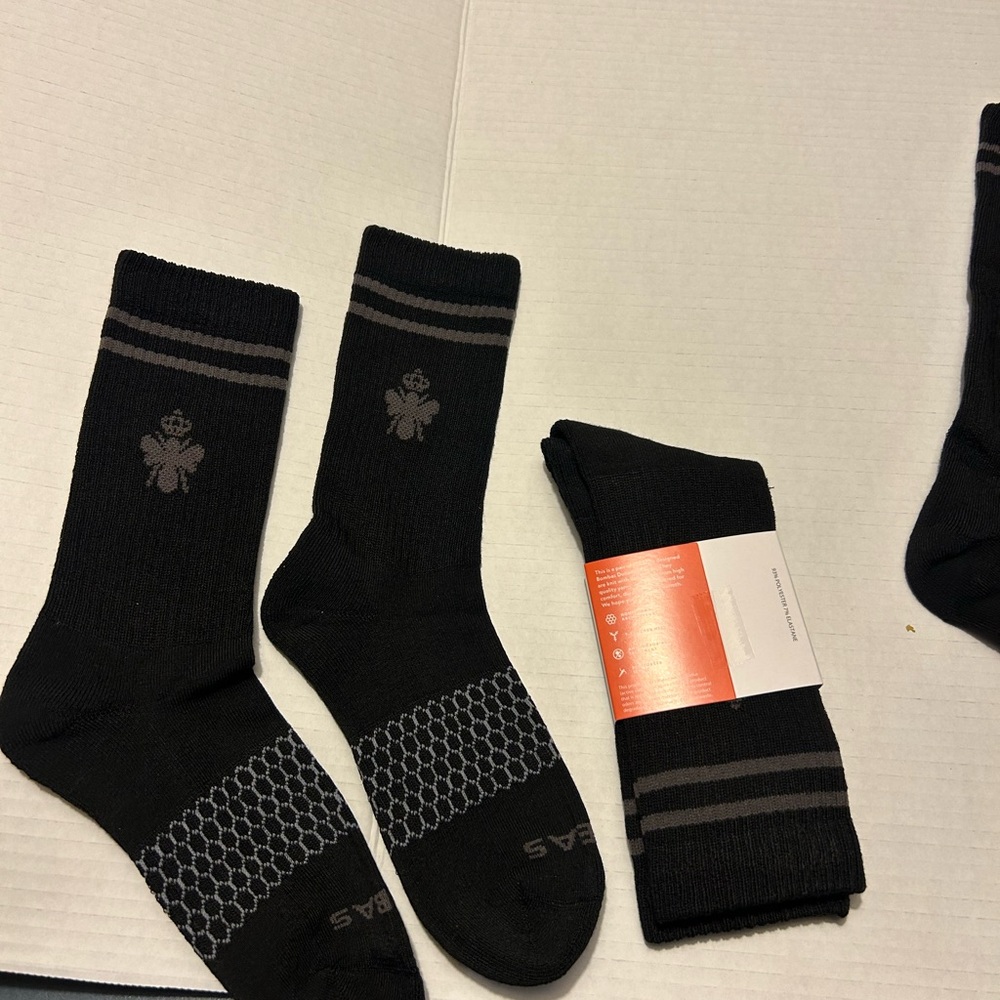 Bombas Black Socks. Medium. Unisex (men and womens) NEW! 2 pairs of socks! BOGO! - Picture 12 of 14